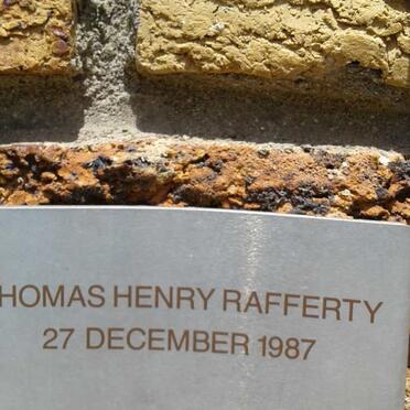 RAFFERTY Thomas Henry -1987
