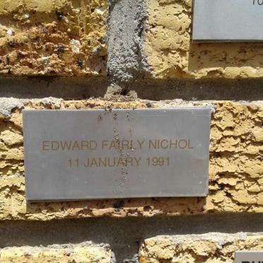 NICHOL Edward Fairly -1991