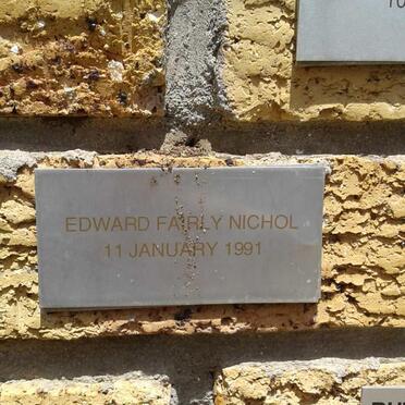 NICHOL Edward Fairly -1991