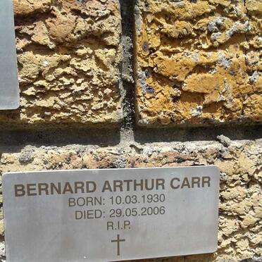 CARR Bernard Arthur 1930-2006