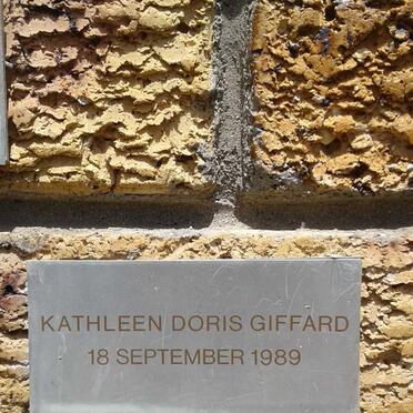 GIFFARD Kathleen Doris -1989
