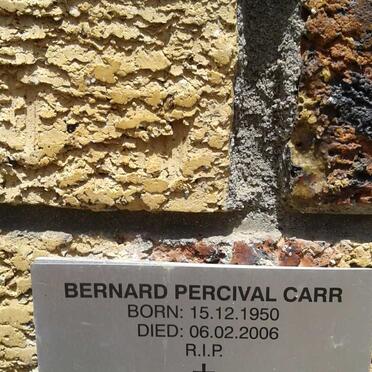 CARR Bernard Percival 1950-2006
