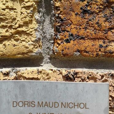 NICHOL Doris Maud -1987