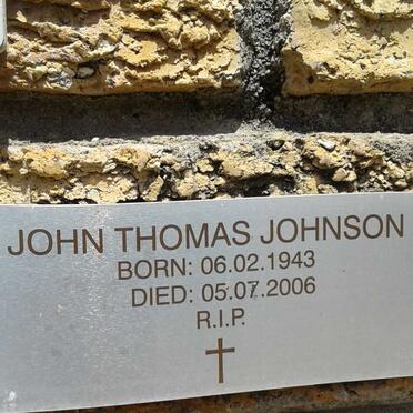 JOHNSON John Thomas 1943-2006