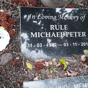 RULE Michael Peter 1942-2013