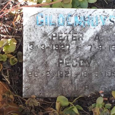 GILDENHUYS Peter A. 1927-1991 &amp; Peggy 1921-1998