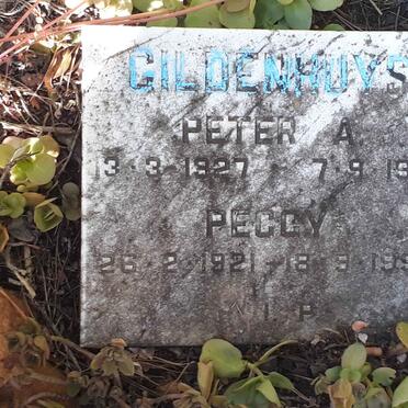 GILDENHUYS Peter A. 1927-1991 &amp; Peggy 1921-1998