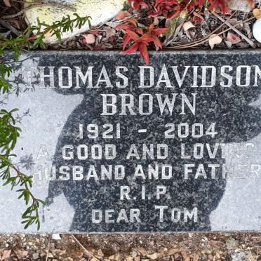 BROWN Thomas Davidson 1921-2004