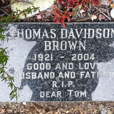 BROWN Thomas Davidson 1921-2004