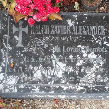 ALEXANDER Ralph Xavier 1933-2011