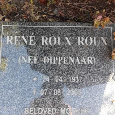 ROUX Rene Roux nee DIPPENAAR 1937-2003