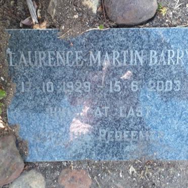 BARRY Laurence Martin 1929-2003