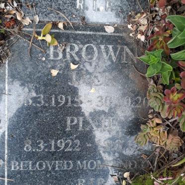 BROWN Jack 1915-20?? &amp; Pixie 1922-1996