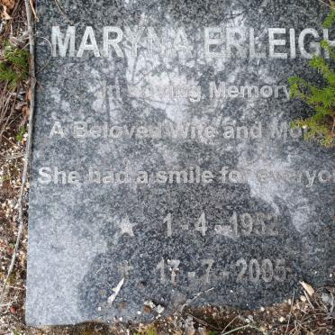 ERLEIGH Maryna 1952-2005