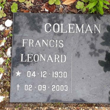 COLEMAN Francis Leonard 1930-2003