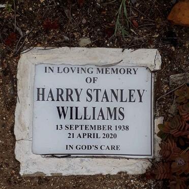 WILLIAMS Harry Stanley 1938-2020