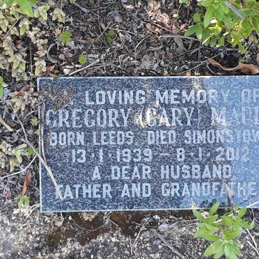 MAUDE Gregory 1939-2012