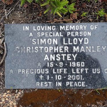 ANSTEY Simon Lloyd Christopher Manley 1960-2001