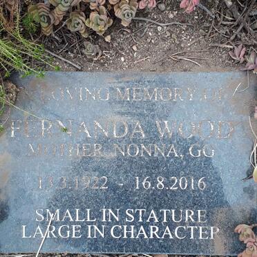 WOOD Fernanda 1922-2016