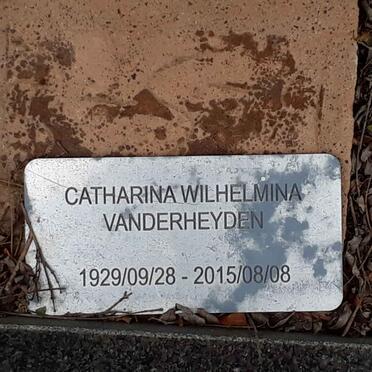 VANDERHEYDEN Catharina Wilhelmina 1929-2015