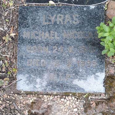 LYRAS Michael Nicolas 1916-1995