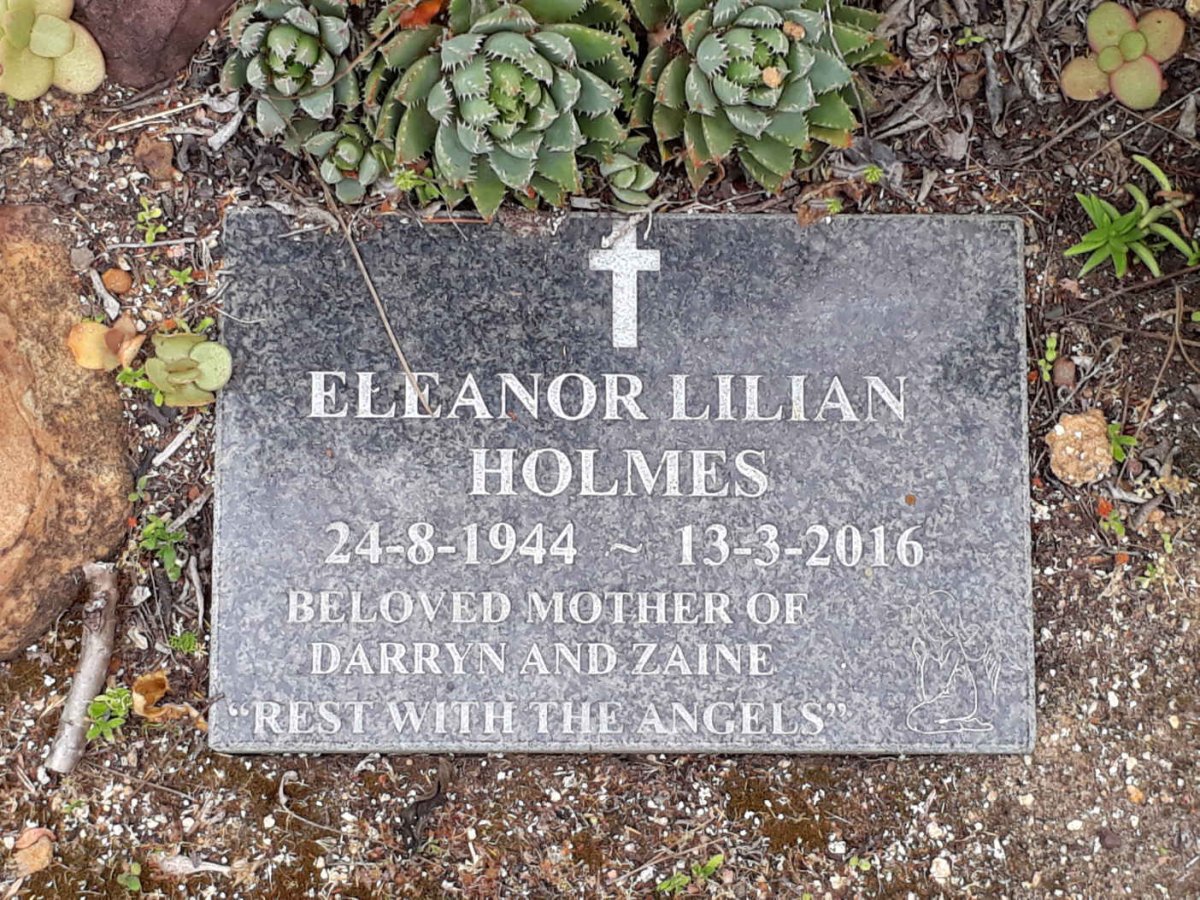 HOLMES Eleanor Lilian 1944-2016