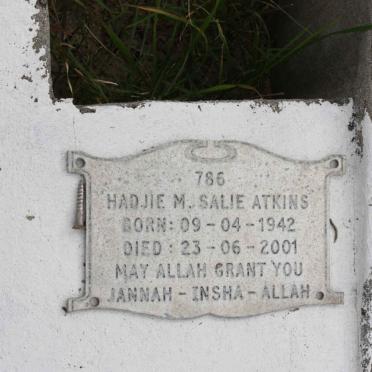 ATKINS Hadjie M. Salie 1942-2001