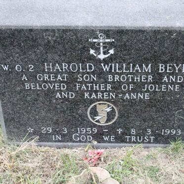 BEYERS Harold William 1959-1993