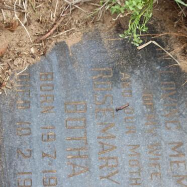 BOTHA Rosemary 1939-1966