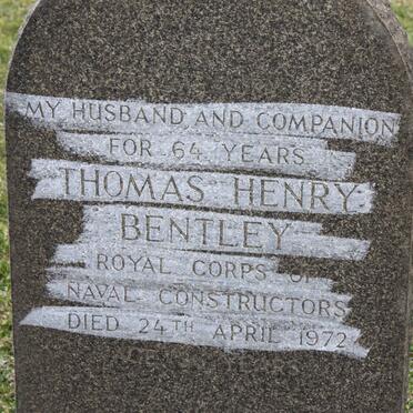 BENTLEY Thomas Henry -1972