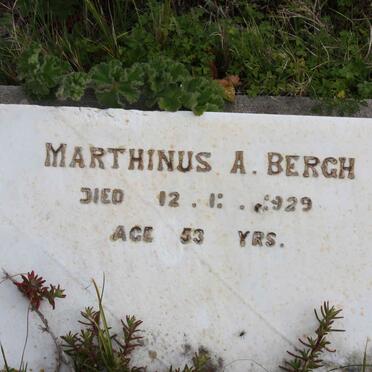 BERGH Marthinus A. -1929