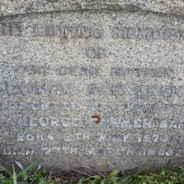 BRENT Meliora Ann nee FARMER 1870-19?8