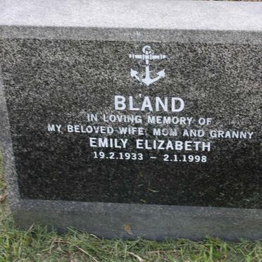 BLAND Emily Elizabeth 1933-1998