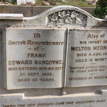 BURGOYNE Frank Edward -1939 :: BURGOYNE Melton Medhurst -1922