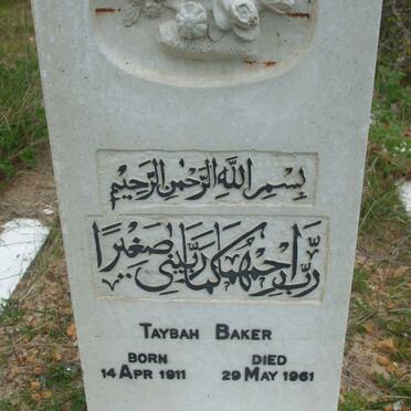 BAKER Taybah 1911-1961
