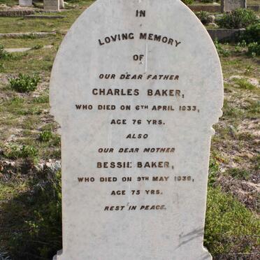 BAKER Charles -1933 &amp; Bessie -1936