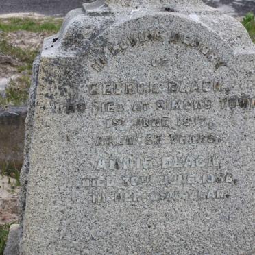 BLACK George -1917 &amp; Annie -1956