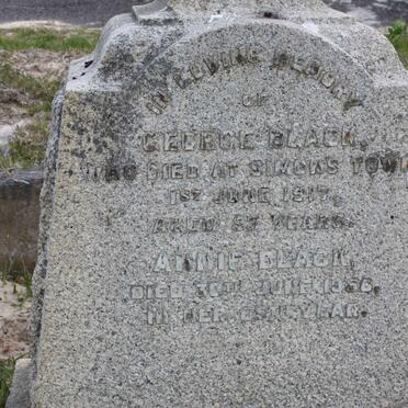 BLACK George -1917 &amp; Annie -1956