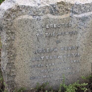 BUTTERWORTH Joseph Henry 1861-1935