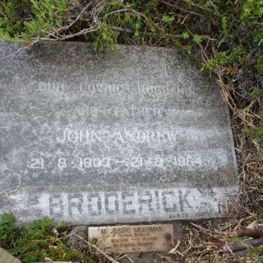 BRODERICK John Andrew 1903-1964 &amp; M. Jessie MEERMAN formerly BRODERICK 1906-1996