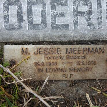 BRODERICK John Andrew 1903-1964 &amp; M. Jessie MEERMAN formerly BRODERICK 1906-1996