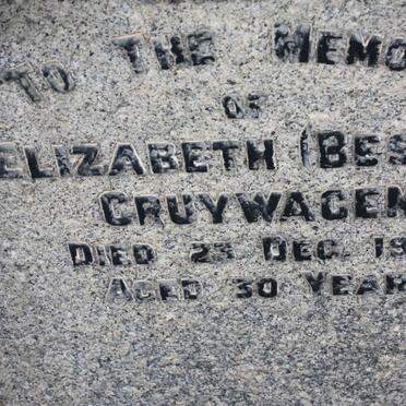 CRUYWAGEN Elizabeth -1937