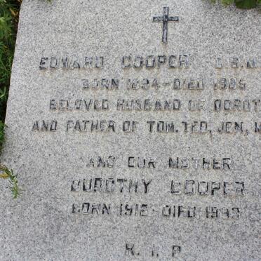 COOPER Edward 1894-1985 &amp; Dorothy 1912-1993
