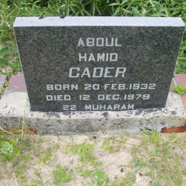 CADER Abdul Hamid 1932-1979