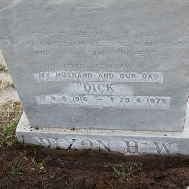 DIXON H.W. 1916-1979