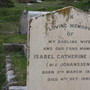 DALY Isabell Catherine nee JOHANSON 1909-1941