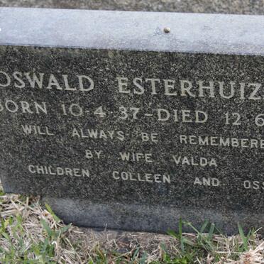 ESTERHUIZEN Oswald 1937-1979