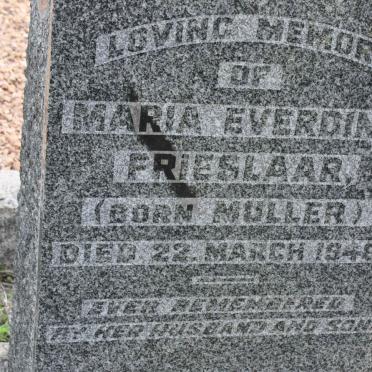 FRIESLAAR Maria Everdina nee MULLER -1948