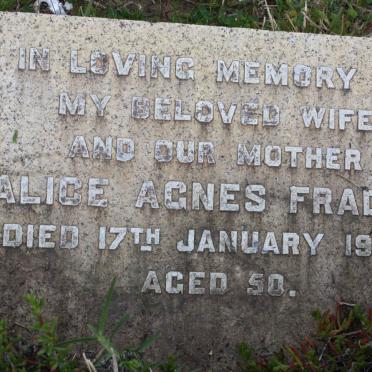FRADEN Alice Agnes  -1964