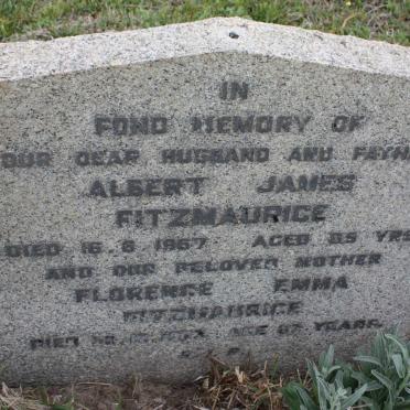 FITZMAURICE Albert James  -1967 &amp; Florence Emma -19?